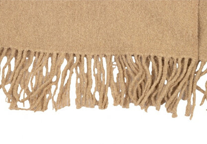 YOSHIE INABA Wool Fringe Hem Jacket Beige Size M