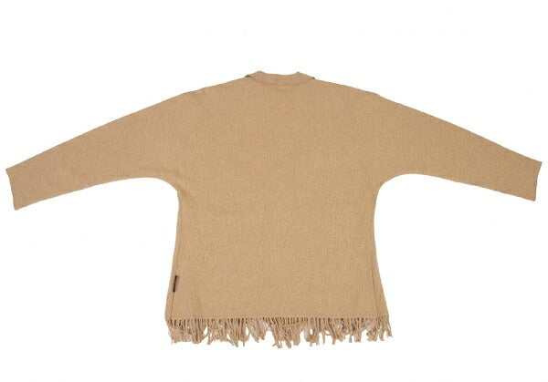 YOSHIE INABA Wool Fringe Hem Jacket Beige Size M