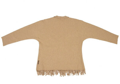 YOSHIE INABA Wool Fringe Hem Jacket Beige Size M