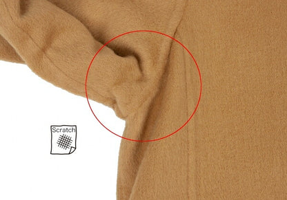 YOSHIE INABA Shaggy Wool Shawl Collar Coat Beige Size 9