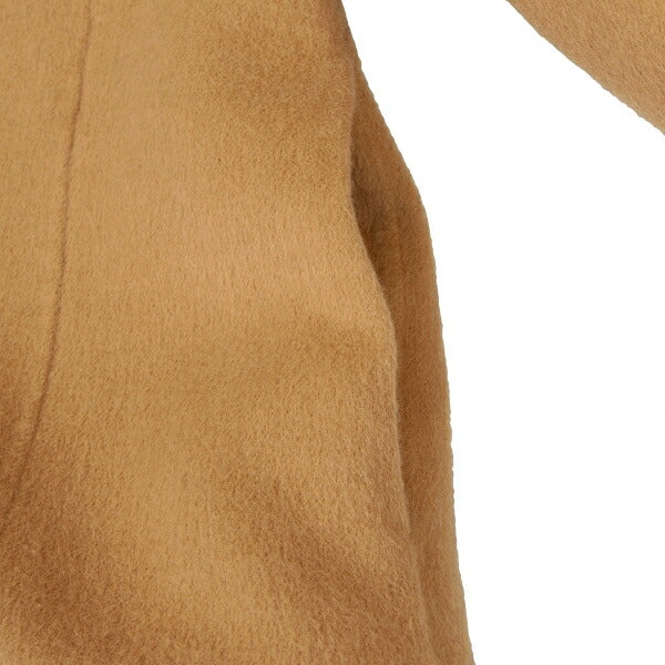 YOSHIE INABA Shaggy Wool Shawl Collar Coat Beige Size 9