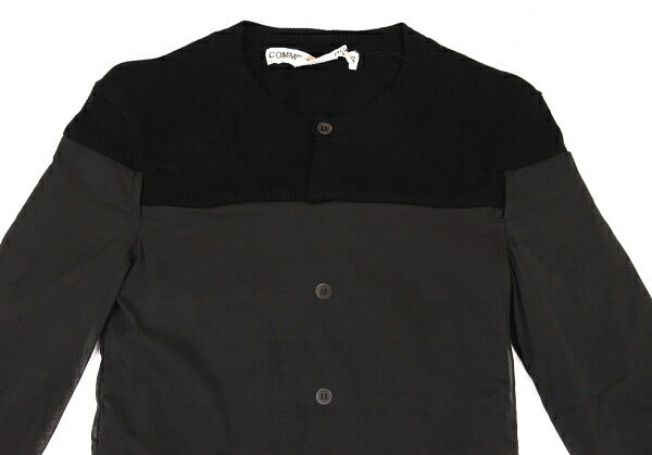 COMME des GARCONS Chiffon Layered Cardigan Black Size SS