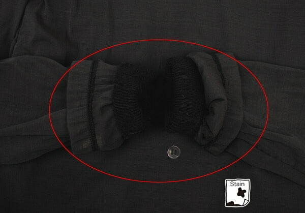 COMME des GARCONS Chiffon Layered Cardigan Black Size SS