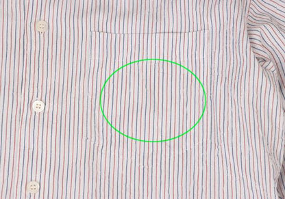 ISSEY MIYAKE WHITE LABEL Crinkle Tricolor Shirt White Size 1