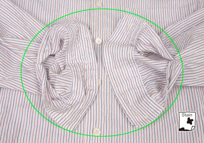 ISSEY MIYAKE WHITE LABEL Crinkle Tricolor Shirt White Size 1