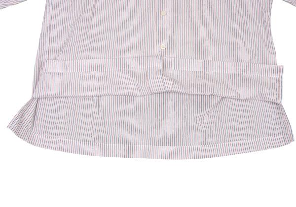 ISSEY MIYAKE WHITE LABEL Crinkle Tricolor Shirt White Size 1