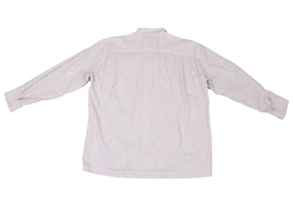 ISSEY MIYAKE WHITE LABEL Crinkle Tricolor Shirt White Size 1