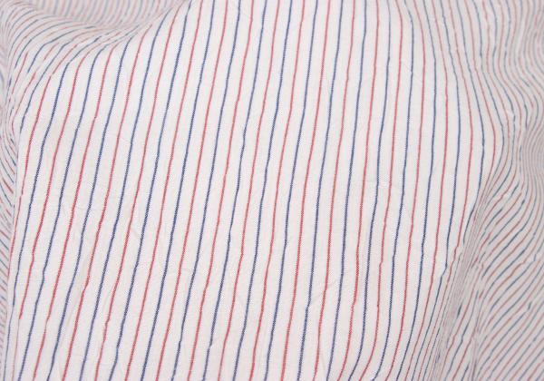 ISSEY MIYAKE WHITE LABEL Crinkle Tricolor Shirt White Size 1