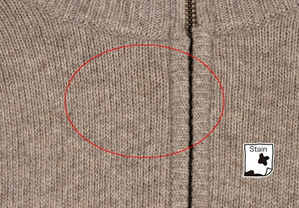 ISSEY MIYAKEMEN Wool Poly High Neck Half Knit Mocha Size M