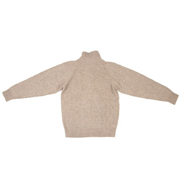 ISSEY MIYAKEMEN Wool Poly High Neck Half Knit Mocha Size M