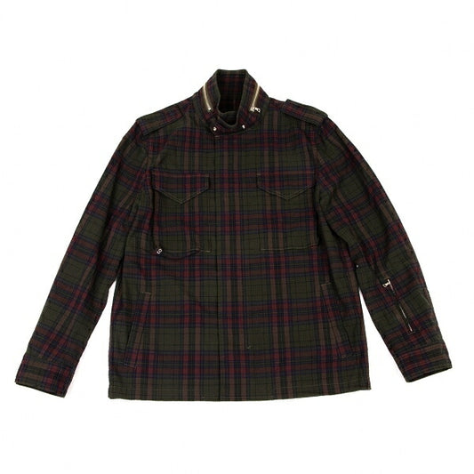 SOPHNET Ripple Check Field Jacket Green Multi Size M