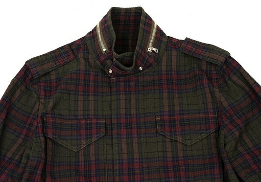 SOPHNET Ripple Check Field Jacket Green Multi Size M