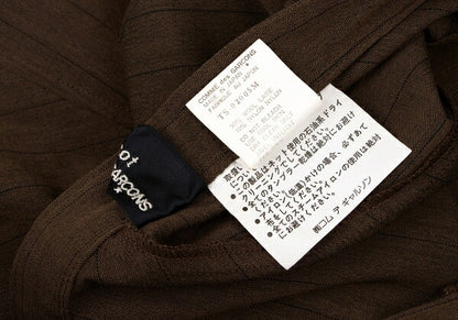 tricot COMME des GARCONS Wool Stripe Skirt Brown Size M