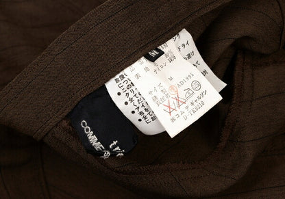 tricot COMME des GARCONS Wool Stripe Skirt Brown Size M