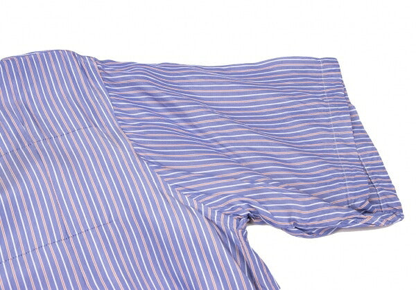 COMME des GARCONS HOMME Rayon Stripe Tuck Shirt Blue Size M