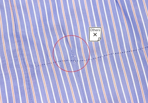 COMME des GARCONS HOMME Rayon Stripe Tuck Shirt Blue Size M