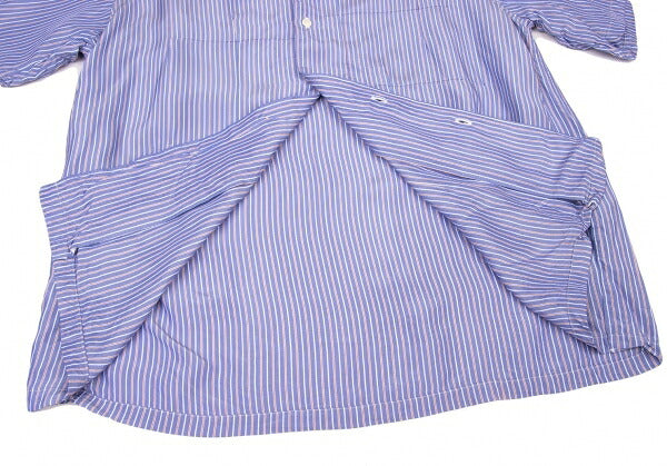 COMME des GARCONS HOMME Rayon Stripe Tuck Shirt Blue Size M