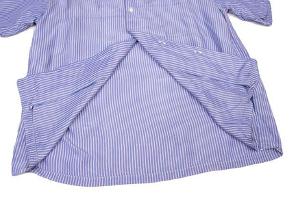 COMME des GARCONS HOMME Rayon Stripe Tuck Shirt Blue Size M