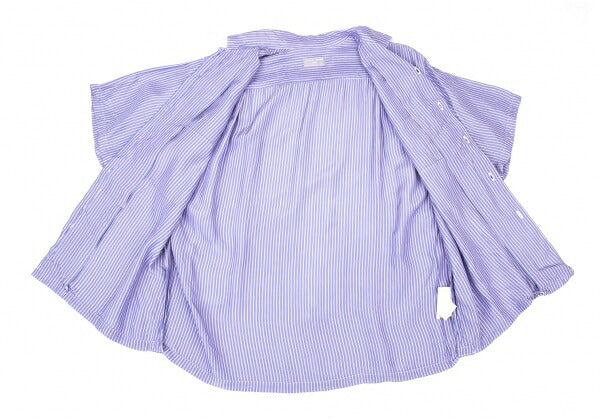 COMME des GARCONS HOMME Rayon Stripe Tuck Shirt Blue Size M