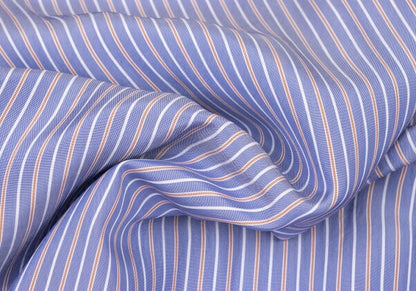 COMME des GARCONS HOMME Rayon Stripe Tuck Shirt Blue Size M