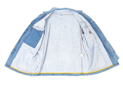 Papas Logo Patch Denim Light Blue Size LL