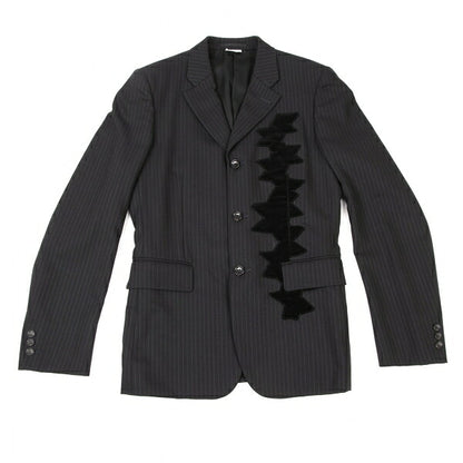 COMME des GARCONS HOMME PLUS Wool Velour Jacket Black Size S