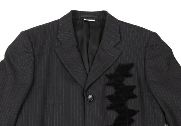 COMME des GARCONS HOMME PLUS Wool Velour Jacket Black Size S