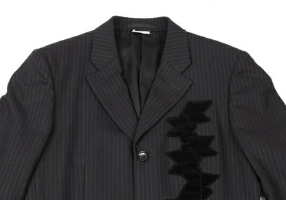 COMME des GARCONS HOMME PLUS Wool Velour Jacket Black Size S