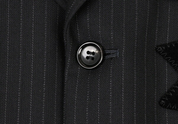 COMME des GARCONS HOMME PLUS Wool Velour Jacket Black Size S