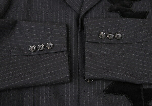 COMME des GARCONS HOMME PLUS Wool Velour Jacket Black Size S