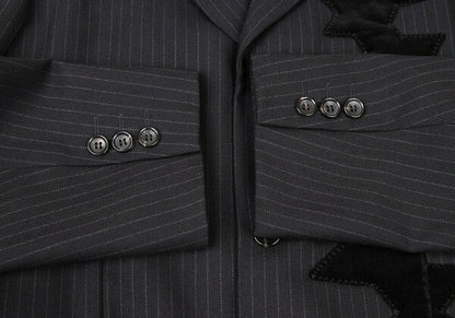 COMME des GARCONS HOMME PLUS Wool Velour Jacket Black Size S