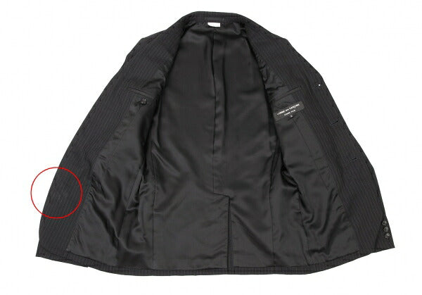 COMME des GARCONS HOMME PLUS Wool Velour Jacket Black Size S