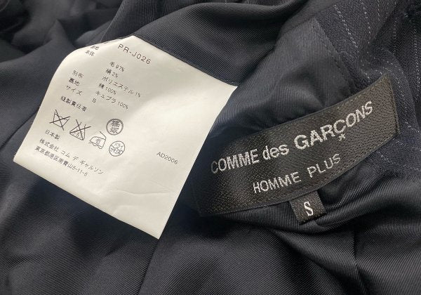 COMME des GARCONS HOMME PLUS Wool Velour Jacket Black Size S