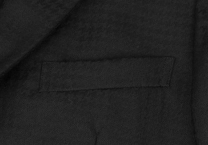 CDG Homme Deux Wool Houndstooth Snap Jacket Black Size S
