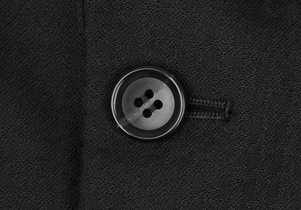 CDG Homme Deux Wool Houndstooth Snap Jacket Black Size S