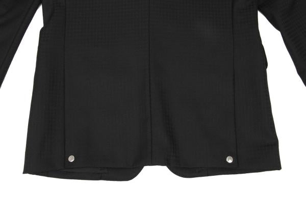 CDG Homme Deux Wool Houndstooth Snap Jacket Black Size S