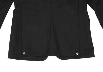 CDG Homme Deux Wool Houndstooth Snap Jacket Black Size S