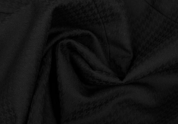 CDG Homme Deux Wool Houndstooth Snap Jacket Black Size S