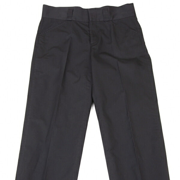 GUCCI Black Cotton Silk Center Press Pants Size 38