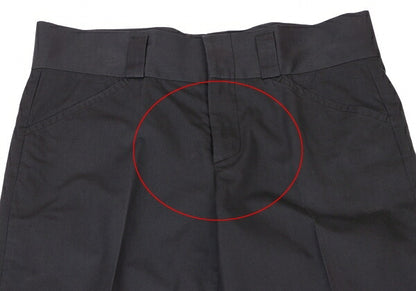 GUCCI Black Cotton Silk Center Press Pants Size 38