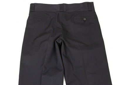 GUCCI Black Cotton Silk Center Press Pants Size 38