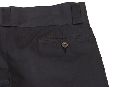 GUCCI Black Cotton Silk Center Press Pants Size 38