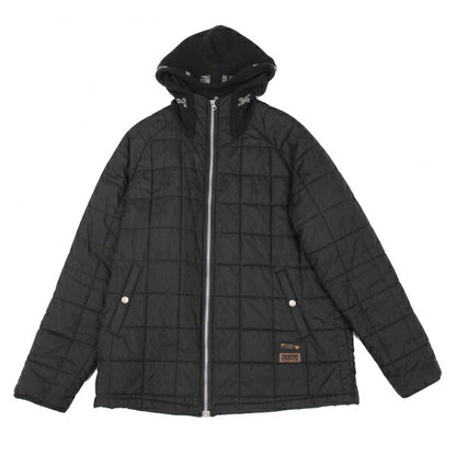 Karl Helmut Padded Quilted Hooded Jacket Black Size L