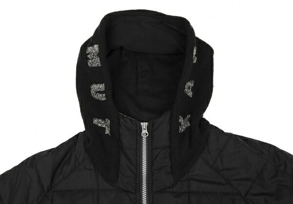 Karl Helmut Padded Quilted Hooded Jacket Black Size L