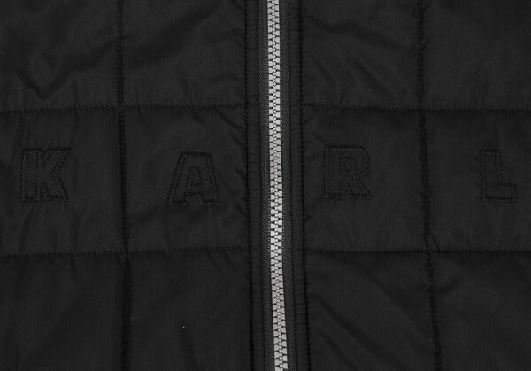 Karl Helmut Padded Quilted Hooded Jacket Black Size L