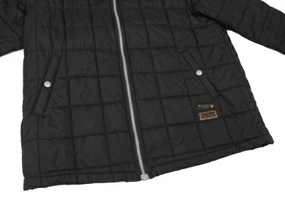 Karl Helmut Padded Quilted Hooded Jacket Black Size L