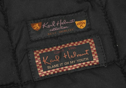 Karl Helmut Padded Quilted Hooded Jacket Black Size L