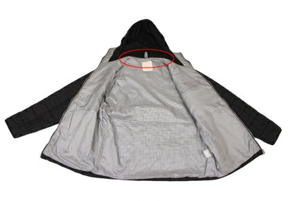 Karl Helmut Padded Quilted Hooded Jacket Black Size L