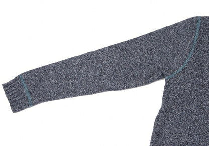 Karl Helmut Purple Wool Silk Alphabet Patch Sweater Size L