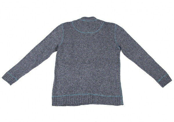 Karl Helmut Purple Wool Silk Alphabet Patch Sweater Size L